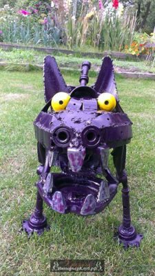 Собака Монстр, скульптура из металлолома продажа, Ресайкл Арт