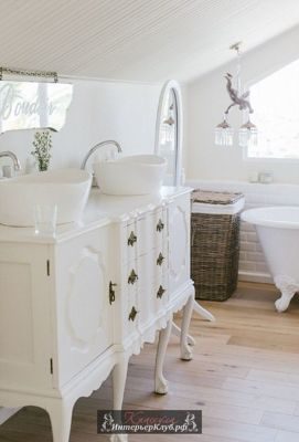 2 Стиль прованс в интерьере ванной комнаты, интерьеры ванной комнаты в стиле прованс