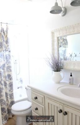 15 Стиль прованс в интерьере ванной комнаты, интерьеры ванной комнаты в стиле прованс