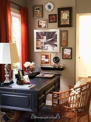 11 Винтажные интерьеры домашнего офиса, винтажный стиль в интерьере домашнего офиса